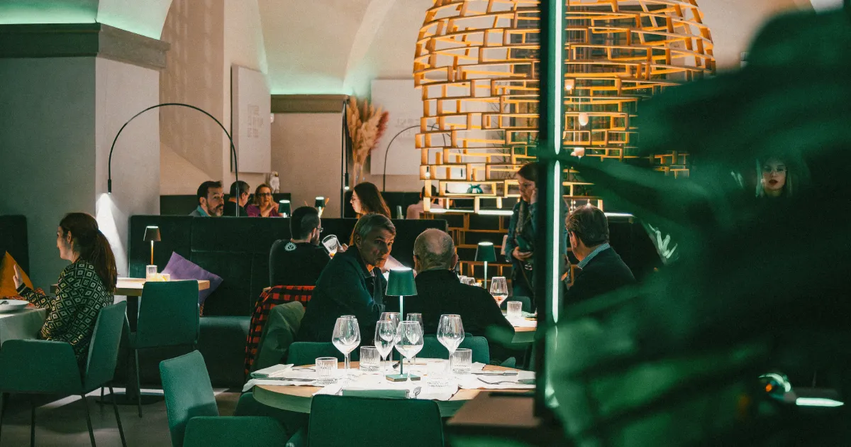 La sala del ristorante The Stellar